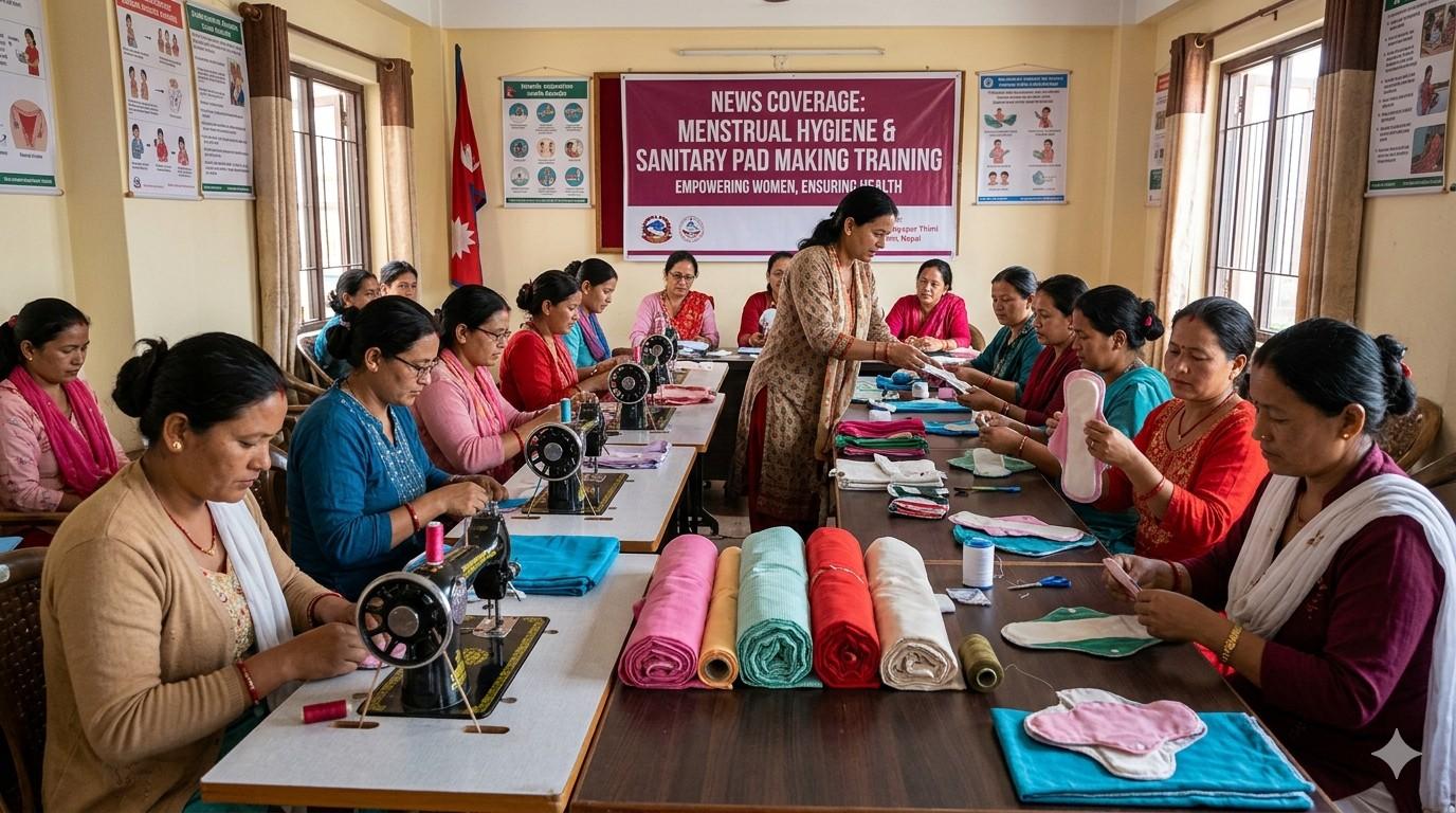 News Coverage of Menstrual Hygiene and Sanitary Pad Making Training